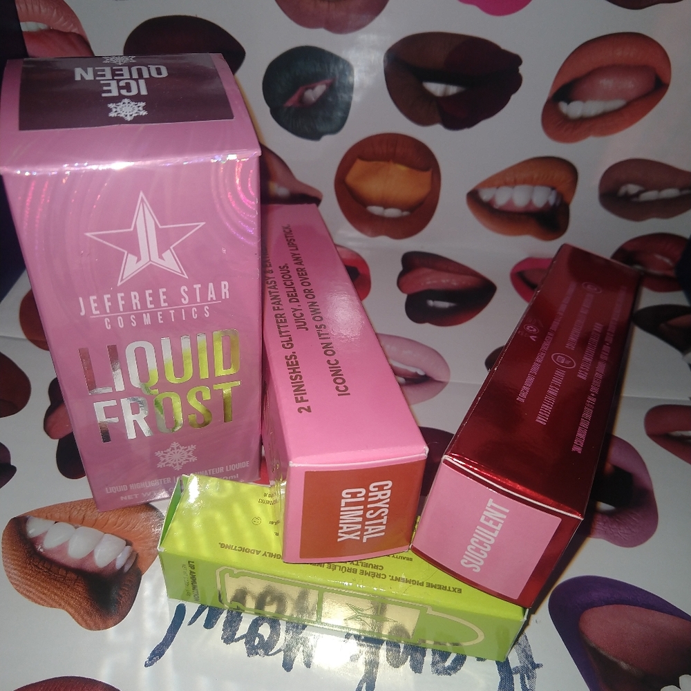 Jeffree star lip and highlighter lot